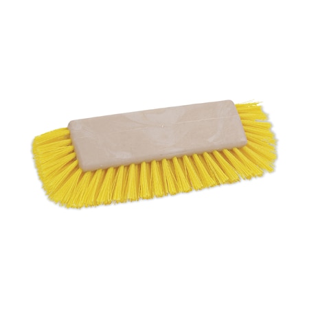 Boardwalk Cleaning Brushes, 10 in L Brush, Yellow, Plastic BWK3410
